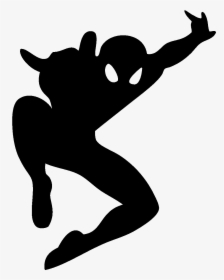 Transparent Superhero Silhouette Png - Spider Man, Png Download, Transparent PNG