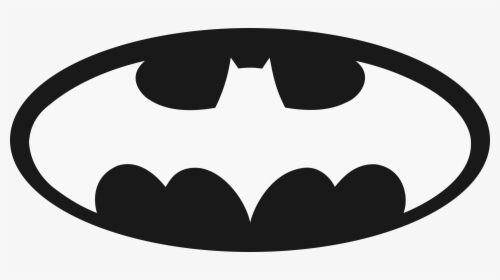 Batman Template Desktop Backgrounds - Batman Logo Png White, Transparent Png, Transparent PNG