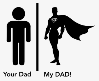 Transparent Superhero Silhouette Png - Your Dad Vs My Dad By Shruti Arjun Anand, Png Download, Transparent PNG