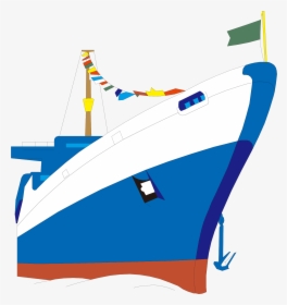Transparent Ship Png - Cartoon Cruise Ship Transparent Background, Png Download, Transparent PNG