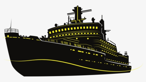 Ocean Liner,watercraft,heavy Cruiser - Silhouette Cruise Ship Png, Transparent Png, Transparent PNG