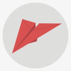 Paper Plane Icon - Circle, HD Png Download, Transparent PNG