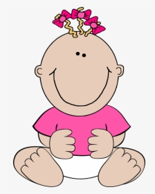 Smiling Cute Baby Free Png Transparent Background Images - Baby Girl Clip Art, Png Download, Transparent PNG