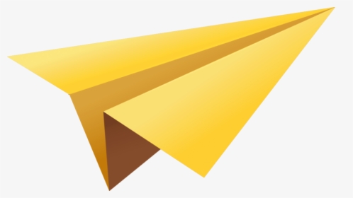 Transparent Paper Plane Clipart - Yellow Paper Plane Png, Png Download, Transparent PNG