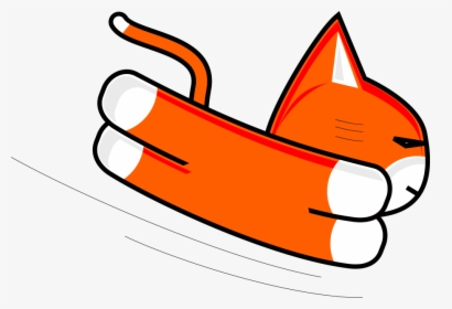 Transparent Flying Cat Png - Draw A Cat, Png Download, Transparent PNG