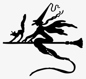 Witch On A Broomstick, HD Png Download, Transparent PNG