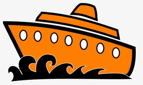 Silhouette Cruise Boat Clip Art, HD Png Download, Transparent PNG