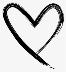 Hand Drawn Heart - Transparent Background Hand Drawn Heart Png, Png Download, Transparent PNG