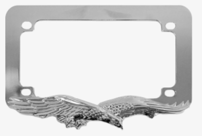 Eagle Chrome Motorcycle License Plate Frame - Motorcycle Photo Frame Png, Transparent Png, Transparent PNG