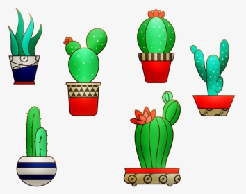 House Plants, Cactus, Flowerpot, Plant, Green, House - Gambar Kaktus Animasi, HD Png Download, Transparent PNG