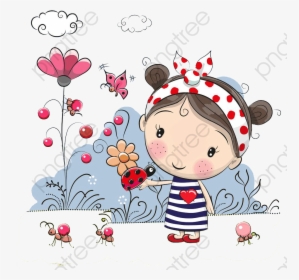 cartoon #cute #girl #cutegirl #freetoedit - Girl, HD Png Download ,  Transparent Png Image - PNGitem