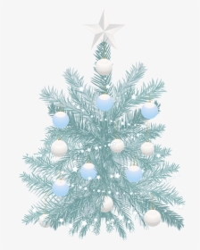Blue Christmas Tree Png Download - Christmas Tree Blue Png, Transparent Png, Transparent PNG