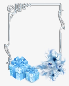 Transparent Christmas Present Border Clipart - Christmas Png Transparent Blue, Png Download, Transparent PNG