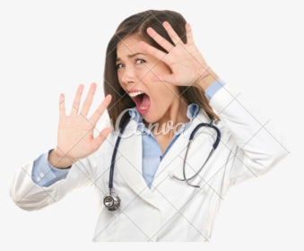 Thumb - Scared Doctor, HD Png Download, Transparent PNG