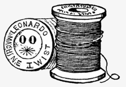 Image Free Digital Stamp - Black And White Cotton Reel, HD Png Download, Transparent PNG