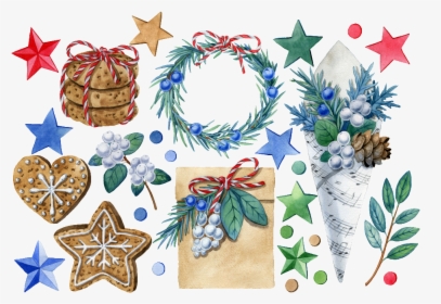 Blue Christmas Decorations Png Transparent, Png Download, Transparent PNG