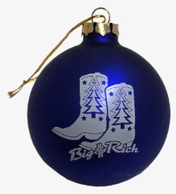 Big And Rich Blue Christmas Ornament   Title Big And - Christmas Ornament, HD Png Download, Transparent PNG