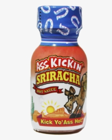 Ass Kickin’ Sriracha Hot Sauce Travel Size 3/4 Oz - Hot Sauce, HD Png Download, Transparent PNG