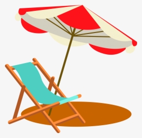 Transparent Clipart Beach Chairs - Transparent Beach Chair Clipart, HD Png Download, Transparent PNG