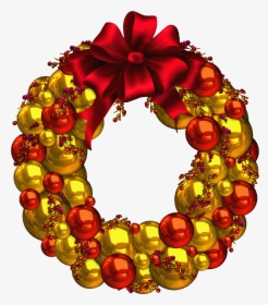 Clipart Ocean Wreath - Новогодние Шары Красные На Прозрачном Фоне, HD Png Download, Transparent PNG