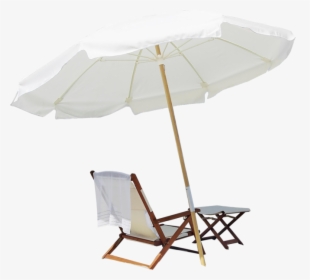 Beach Chair With Umbrella Png, Transparent Png, Transparent PNG