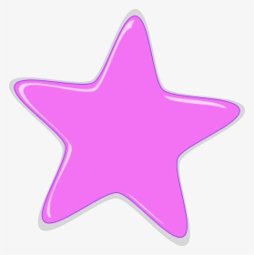 Light Pink Star Clip Art At Clker - Purple Star Clipart Png, Transparent Png, Transparent PNG