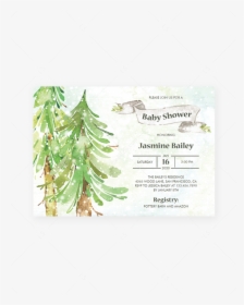 Transparent Winter Forest Png - Forests Baby Shower Invitations, Png Download, Transparent PNG