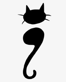 Cute Cat Silhouette Png, Transparent Png, Transparent PNG