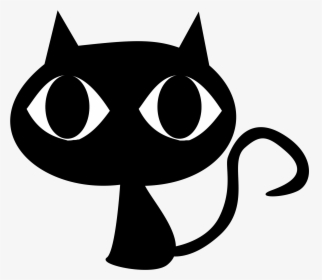 Black Cat Png Transparent - Simbol Kucing, Png Download, Transparent PNG