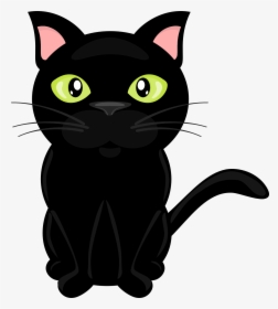 Tabby Cat Clipart Baby Cat - Cute Black Cat Clip Art, HD Png Download, Transparent PNG