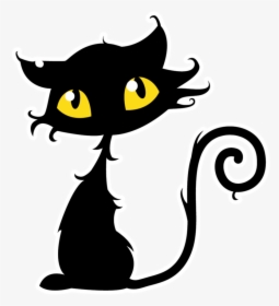 Halloween Black Cat Png - Halloween Black Cat Clipart Png, Transparent Png, Transparent PNG