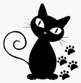 Persian Cat Norwegian Forest Cat Kitten Black Cat Cartoon - Cartoon Paw Print Cat, HD Png Download, Transparent PNG