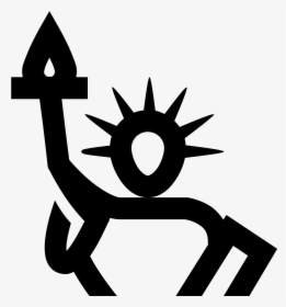 Transparent Flashlight Icon Png - Icono Statue Of Liberty, Png Download, Transparent PNG