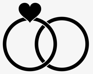 Heart, Ring, Icon, Black, Sweethearts, Wedding - Wedding Ring Icon Png, Transparent Png, Transparent PNG