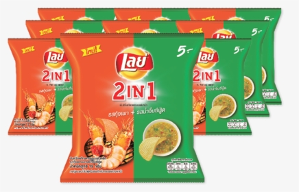 โปรโมชั่น Lay S 2in1 Potato Chip Grilled Shrimp/seafood - Lay 2 In 1, HD Png Download, Transparent PNG
