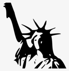Statue Of Liberty Flag Drawing Transparent Png Clipart - Statue Of Liberty Png, Png Download, Transparent PNG