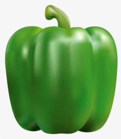 Green Pepper Clip Art Clipart Free Download - Green Bell Pepper Clipart, HD Png Download, Transparent PNG