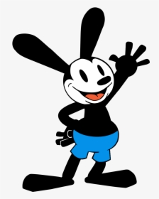 Oswald - Oswald The Lucky Rabbit Black And White, HD Png Download, Transparent PNG