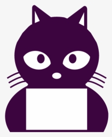 Cute Black Cat Clipart , Png Download - Black Cat Clipart Png, Transparent Png, Transparent PNG