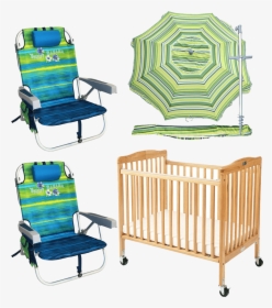 Transparent Beach Umbrella And Chair Png - Chaise De Plage Sac À Dos, Png Download, Transparent PNG