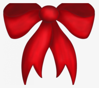 Christmas Bow Tie Png Transparent Library - Red Christmas Bow, Png Download, Transparent PNG
