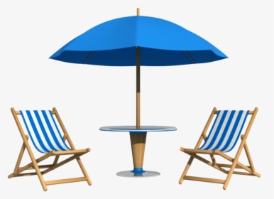 #ftestickers #beach #umbrella #chair #blue - Blue, HD Png Download, Transparent PNG