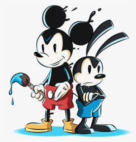 Oswald The Lucky Rabbit Clipart Angry - Epic Mickey Mickey And Oswald Transparent, HD Png Download, Transparent PNG