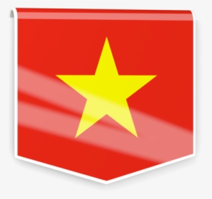 Square Flag Label - Vietnam Square Flag Label, HD Png Download, Transparent PNG