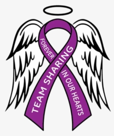 Team Sharing Grief Support For Parents Who Have Lost - Breast Cancer Ribbon With Wings Clipart, HD Png Download, Transparent PNG
