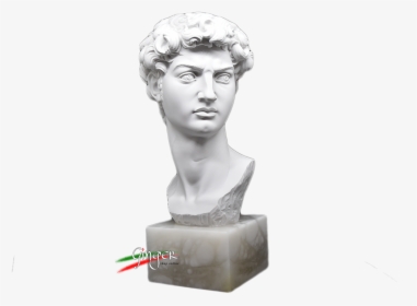 Testa Del Davi Di Michelangelo, Statue Made In Italy - Bust, HD Png Download, Transparent PNG