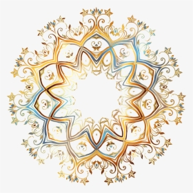 Ornament Clipart Circle - Arabic Ornament Gold Png, Transparent Png, Transparent PNG