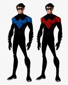 Nightwing Cartoon Png - Night Wing Bruce Timm, Transparent Png, Transparent PNG