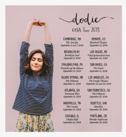 Dodie Usa Tour 2018 Poster - Dodie Tour Us 2019, HD Png Download, Transparent PNG
