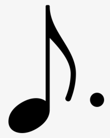 Filedotted Eighth Note Stem Up - Dotted Eighth Note Symbol, HD Png Download, Transparent PNG